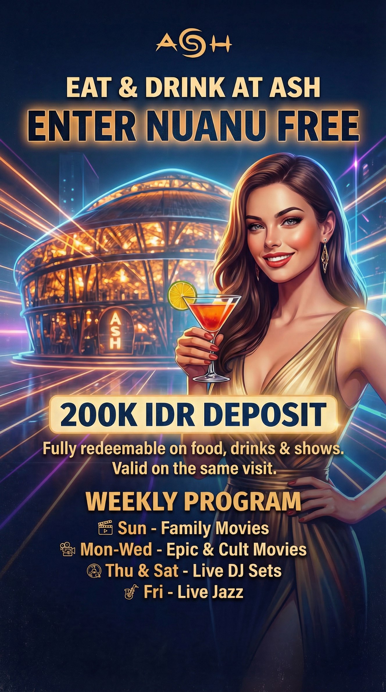 ASH Deposit Pass · Free Entry to Nuanu