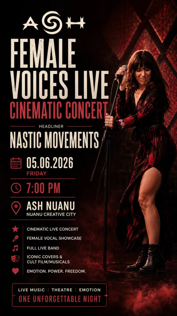Female Voices Live: Cinematic Concert at Ash Nuanu